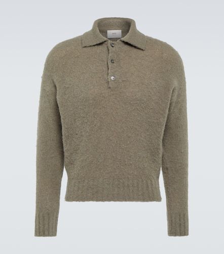 Hairy wool-blend polo sweater - Ami Paris - Modalova