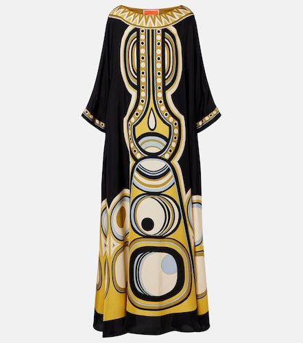 Vestido largo Muumuu de sarga de seda - La DoubleJ - Modalova