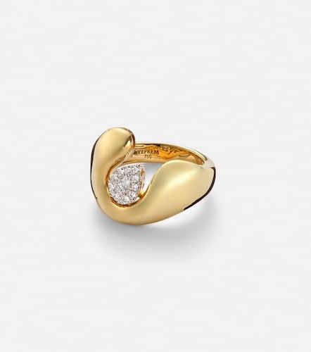 Golden Strada 18kt ring with diamonds - Yeprem - Modalova
