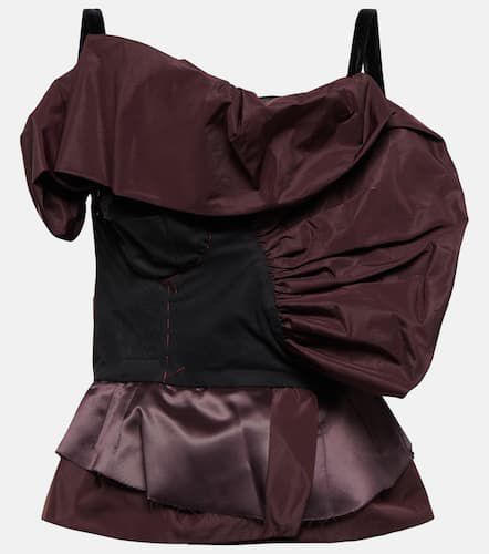 Deconstructed satin and mesh top - Maison Margiela - Modalova