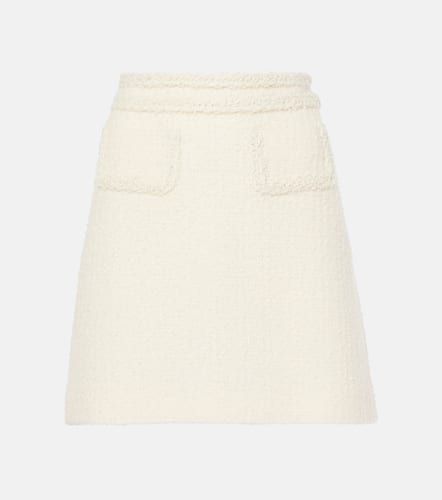 High-rise wool-blend tweed miniskirt - Giambattista Valli - Modalova