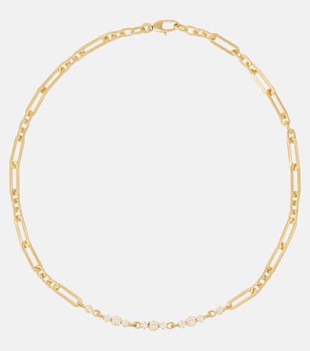 Paige 18kt chain necklace with diamonds - Jade Trau - Modalova