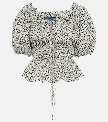 Blusa de algodón floral - Polo Ralph Lauren - Modalova