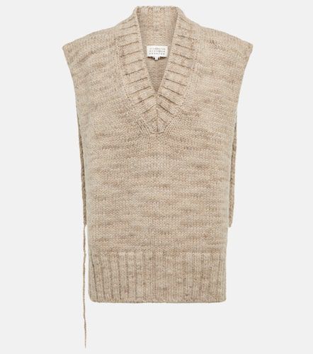 Alpaca, cotton, and wool sweater vest - Maison Margiela - Modalova