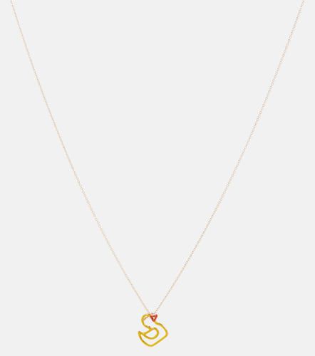 Halskette Patito aus 9kt Gelbgold mit Emaille - Aliita - Modalova