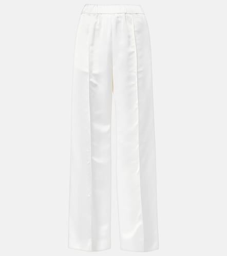 Pantaloni a gamba larga e vita alta in satin - Jil Sander - Modalova