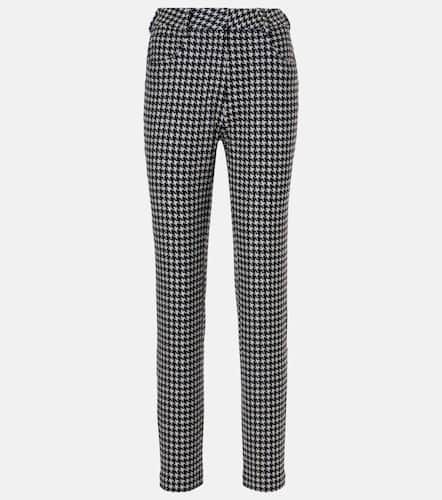 Houndstooth high-rise slim pants - Norma Kamali - Modalova