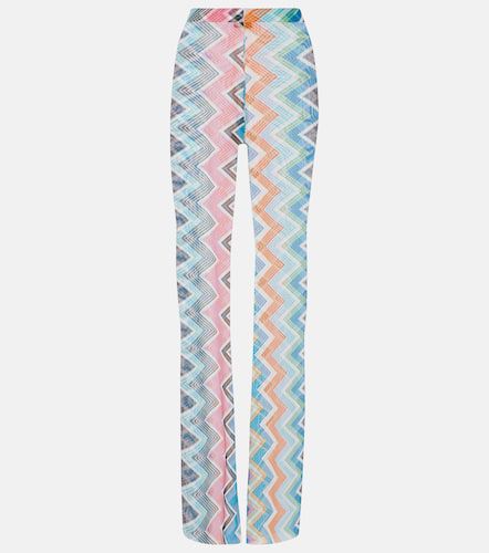 Pantaloni flared a vita alta a zig-zag - Missoni - Modalova