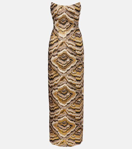 Odessa paneled jacquard gown - Markarian - Modalova