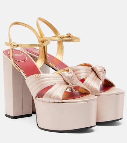 Crasher satin platform sandals - Valentino Garavani - Modalova