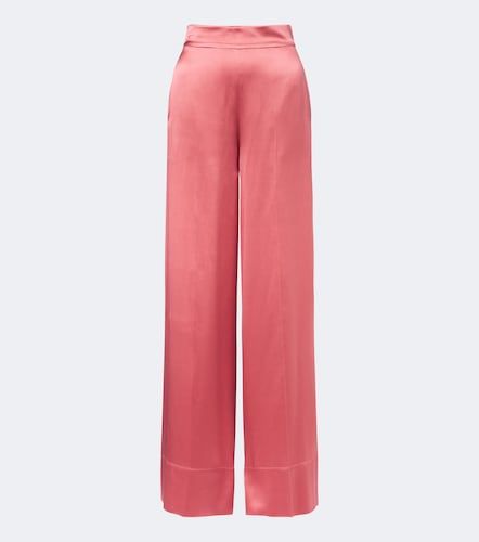 Pantaloni a gamba larga Dijon in raso di seta - Joseph - Modalova