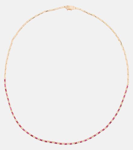 Kt rose gold necklace with rubies - Suzanne Kalan - Modalova