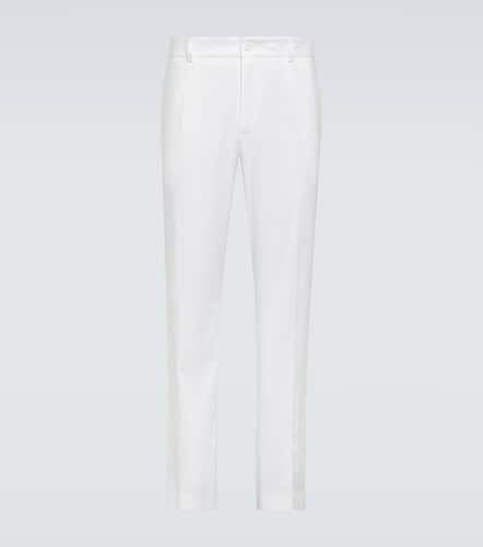 Linen-blend straight pants - Dolce&Gabbana - Modalova