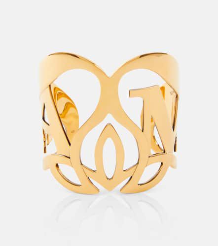 Seal logo cuff bracelet - Alexander McQueen - Modalova