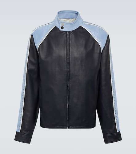 Marvel colorblocked leather jacket - Wales Bonner - Modalova