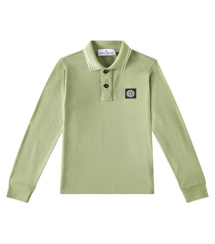 Compass cotton polo sweater - Stone Island Junior - Modalova