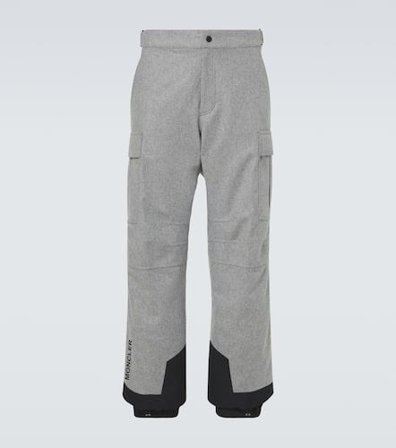 Technical wool flannel ski pants - Moncler Grenoble - Modalova