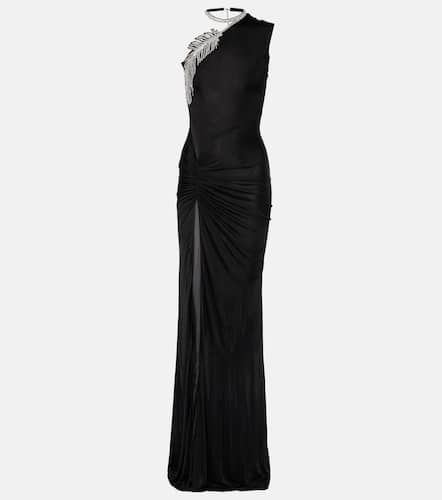 Crystal Feather jersey gown - David Koma - Modalova