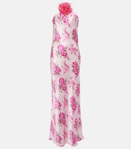Floral-appliquÃ© silk maxi dress - Rodarte - Modalova