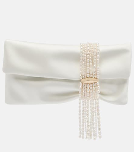 Zandra embellished satin clutch - Jimmy Choo - Modalova