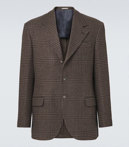 Blazer in cashmere a quadri - Brunello Cucinelli - Modalova