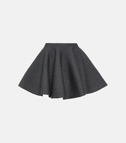 AlaÃ¯a Ribbed-knit wool-blend miniskirt - Alaia - Modalova