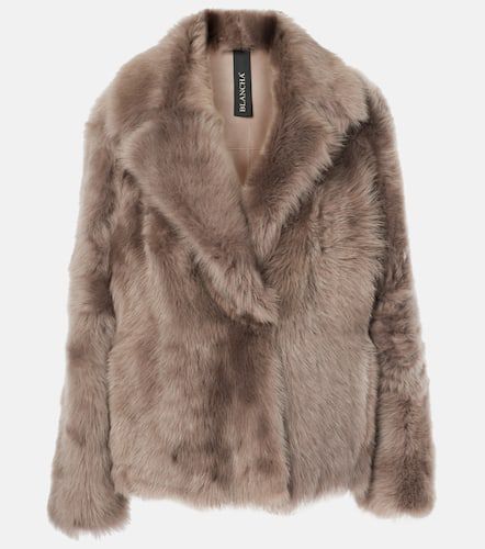 Leather-lined shearling jacket - Blancha - Modalova
