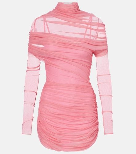 Christo ruched sheer silk minidress - Christopher Esber - Modalova