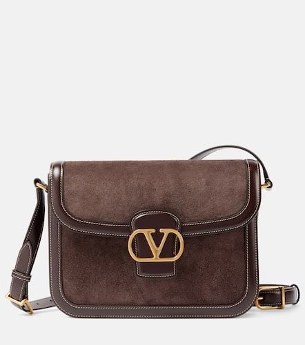 Schultertasche 9to5 Medium aus Veloursleder - Valentino Garavani - Modalova