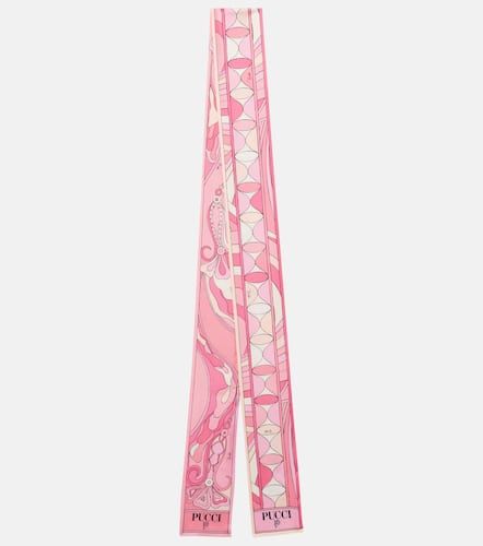 Sciarpa Orchidee in twill di seta - Pucci - Modalova