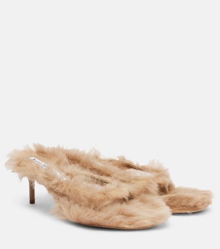Sandali infradito in shearling - Acne Studios - Modalova