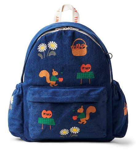 Mochila Tiny Apples en denim estampada - Tinycottons - Modalova