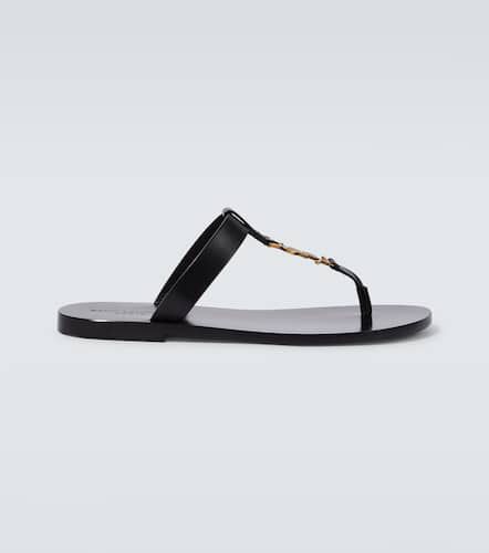 Cassandre leather thong sandals - Saint Laurent - Modalova