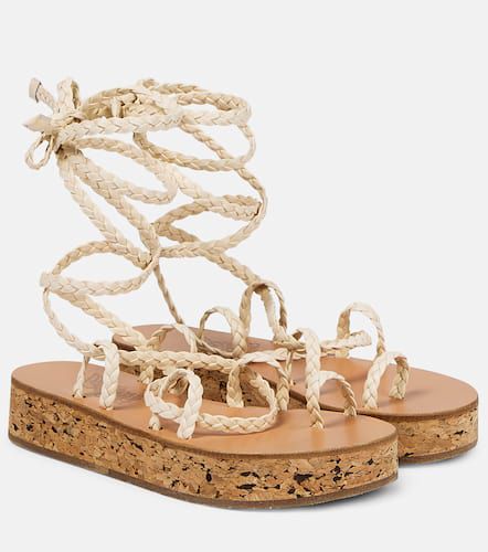 Caryatis leather platform sandals - Ancient Greek Sandals - Modalova