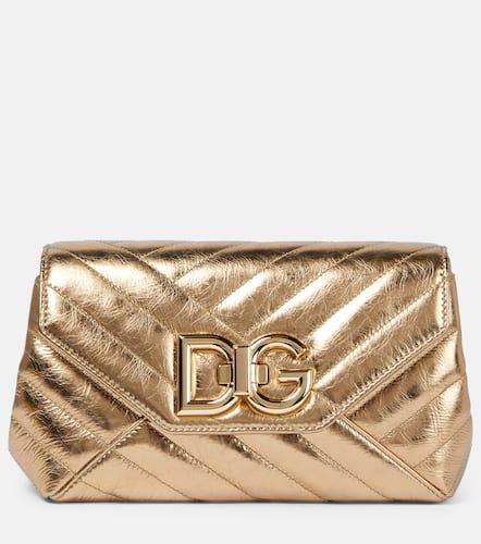 Borsa a spalla Lop Small in pelle metallizzata - Dolce&Gabbana - Modalova