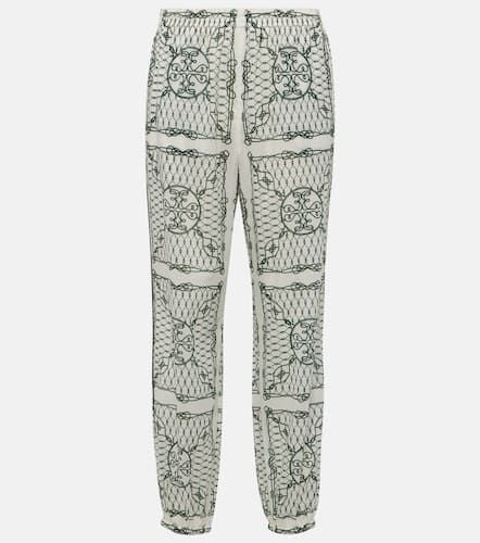 Weite High-Rise-Hose aus Baumwolle - Tory Burch - Modalova