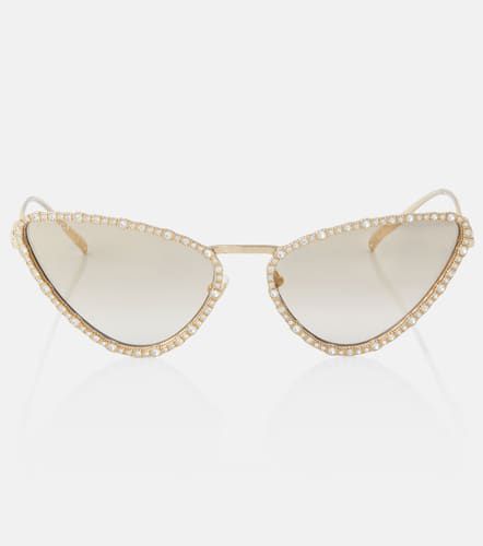 Verzierte Cat-Eye-Sonnenbrille Interlocking G - Gucci - Modalova