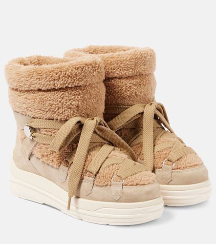 Schneestiefel Insolux aus Veloursleder und Faux Shearling - Moncler - Modalova