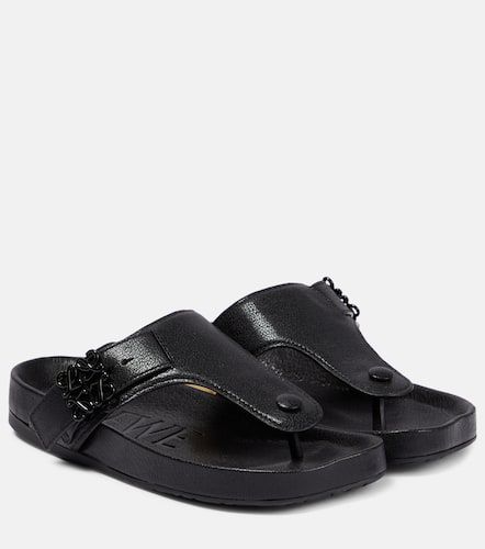 Loewe Leather thong sandals - Loewe - Modalova