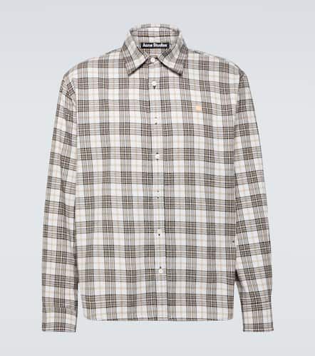 Checked cotton flannel shirt - Acne Studios - Modalova