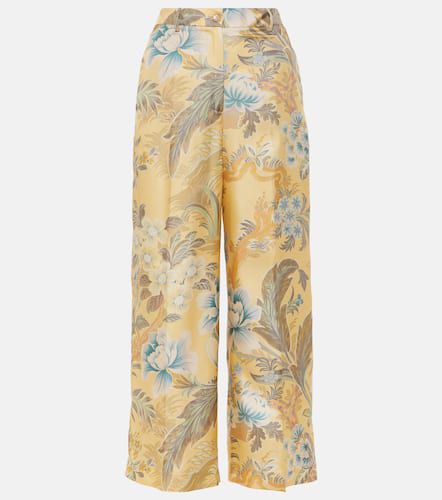 Etro Printed silk wide-leg pants - Etro - Modalova