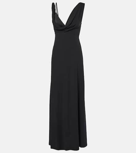 Twist draped crêpe jersey maxi dress - Toteme - Modalova