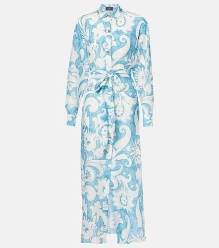 Paisley cotton and silk shirt dress - Etro - Modalova