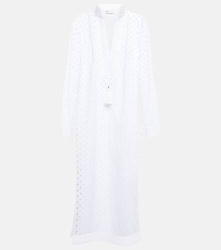 Vestido midi de algodón con croché - Tory Burch - Modalova