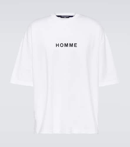 Comme des Garçons T-shirt in jersey di cotone con logo - Comme des Garcons Homme - Modalova