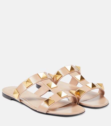 Roman Stud leather slides - Valentino Garavani - Modalova