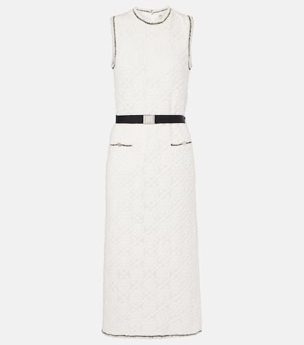 Vestido midi de algodón con cinturón - Tory Burch - Modalova