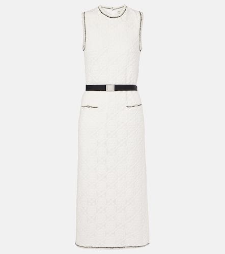 Vestido midi de algodón con cinturón - Tory Burch - Modalova