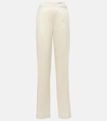 Gerade Mid-Rise-Hose Tova aus Seidensatin - Joseph - Modalova