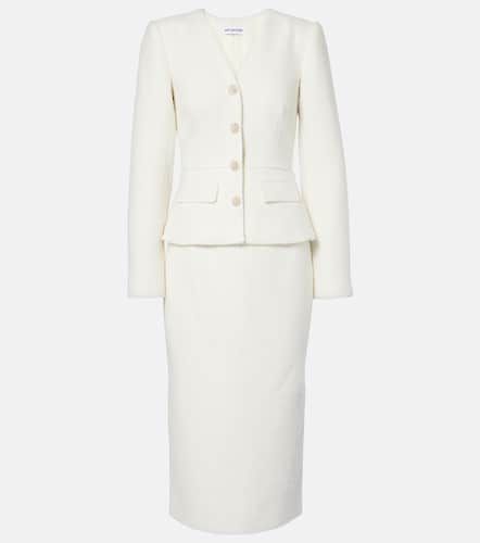 Bridal boucle midi dress - Self-Portrait - Modalova